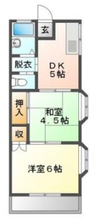 ハイツオグラの物件間取画像